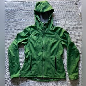 Mountain Hardwear Jacket Womens Small Conduit Hooded Green Full Zip Up Coat